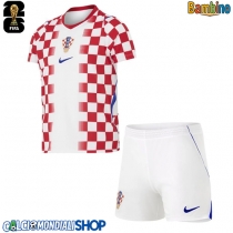 Maglie da calcio Croazia Prima Maglia Bambino Mondiali 2026  Manica Corta (+ Pantaloni corti)